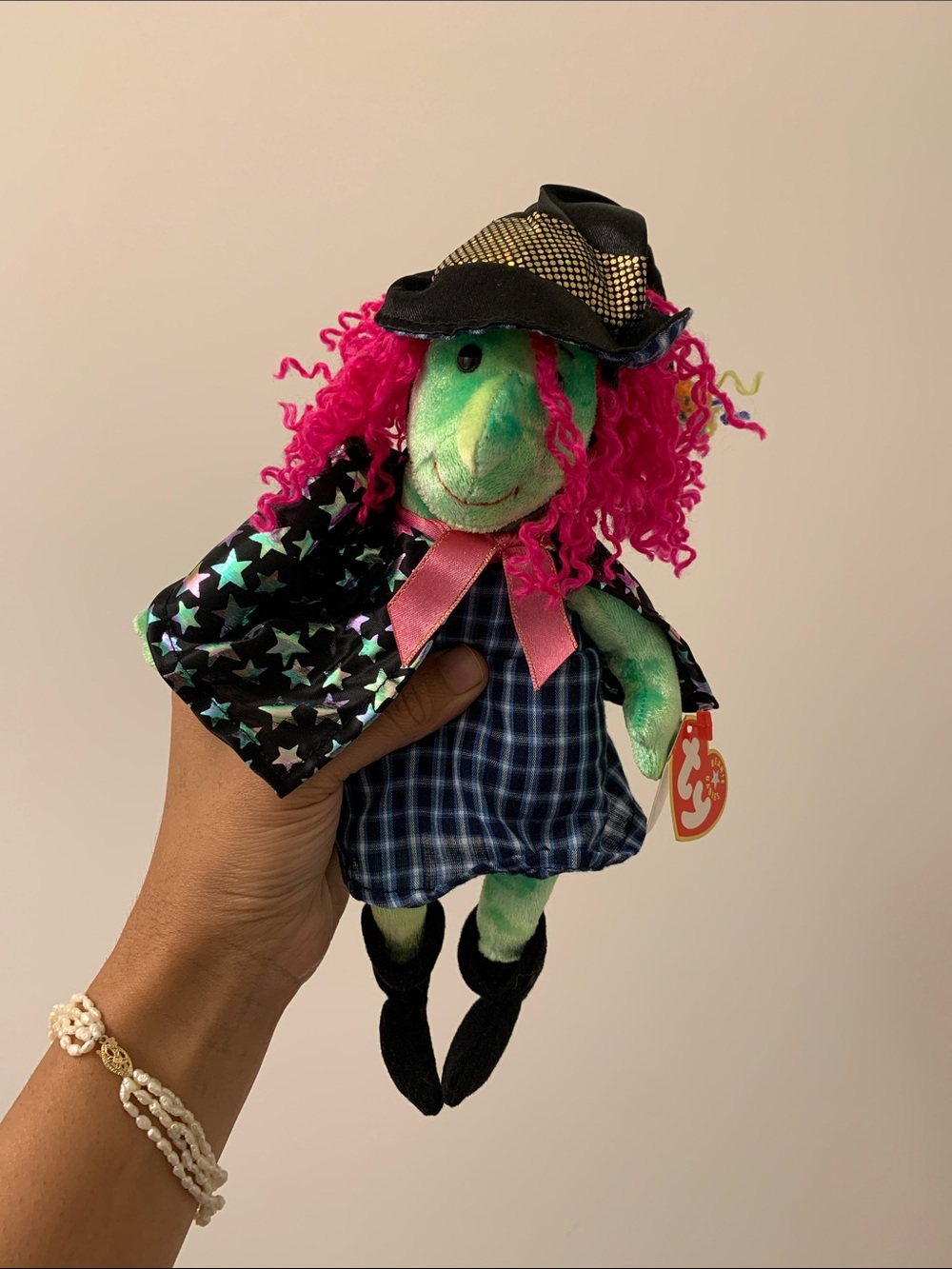 Ty scary the witch Halloween beanie.